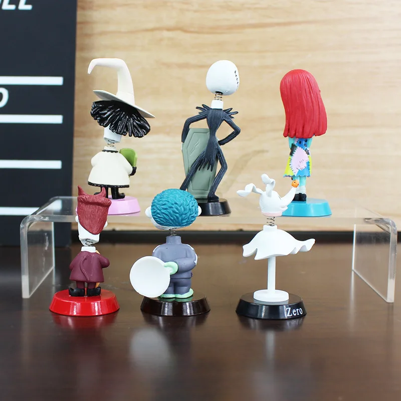 

6Pcs/set Nightmare Before Christmas action figure toys 5-7cm Jack Skellington Sally PVC Model Dolls Collection Toy