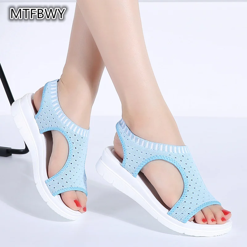 Кроссовки женские сетчатые для ходьбы дышащие сандалии Размеры 35-40 808s летняя