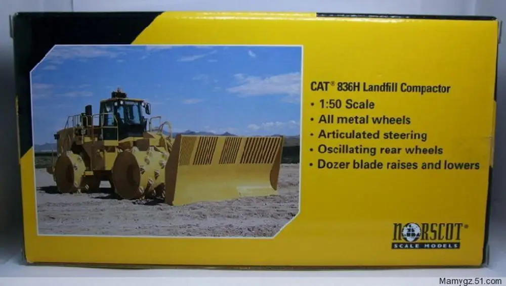 Отлитый под давлением уплотнитель для свалок Caterpillar Cat 1/50 H Norscot 836 модель 55205 |