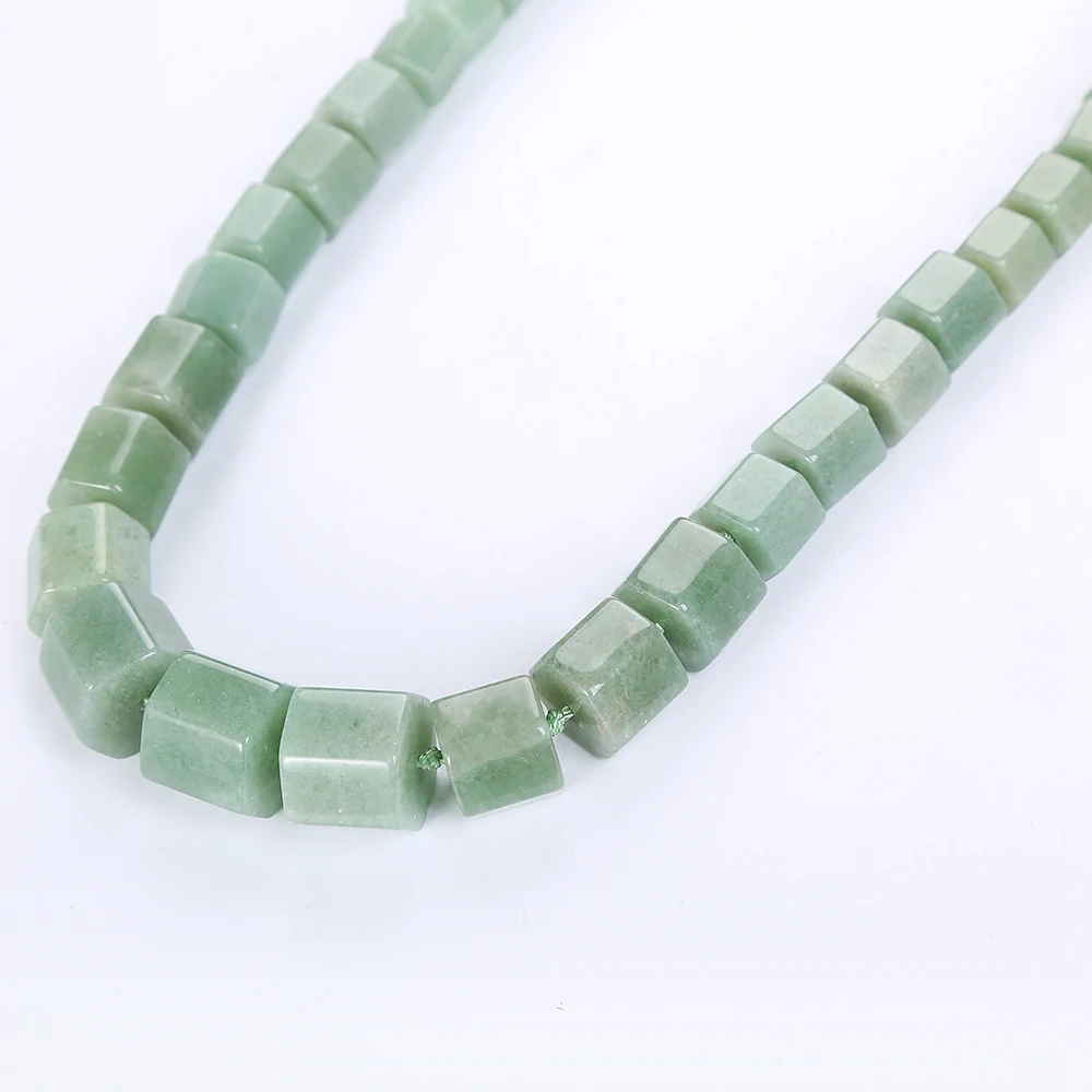 Yumten Aventurine Нефритовое ожерелье для женщин винтажный натуральный камень алмаз