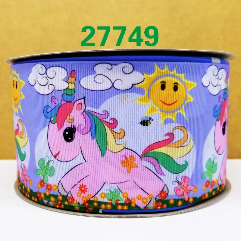 Бесплатная доставка 50 ярдов мультяшная печатная корсажная лента 27748 | Дом и сад