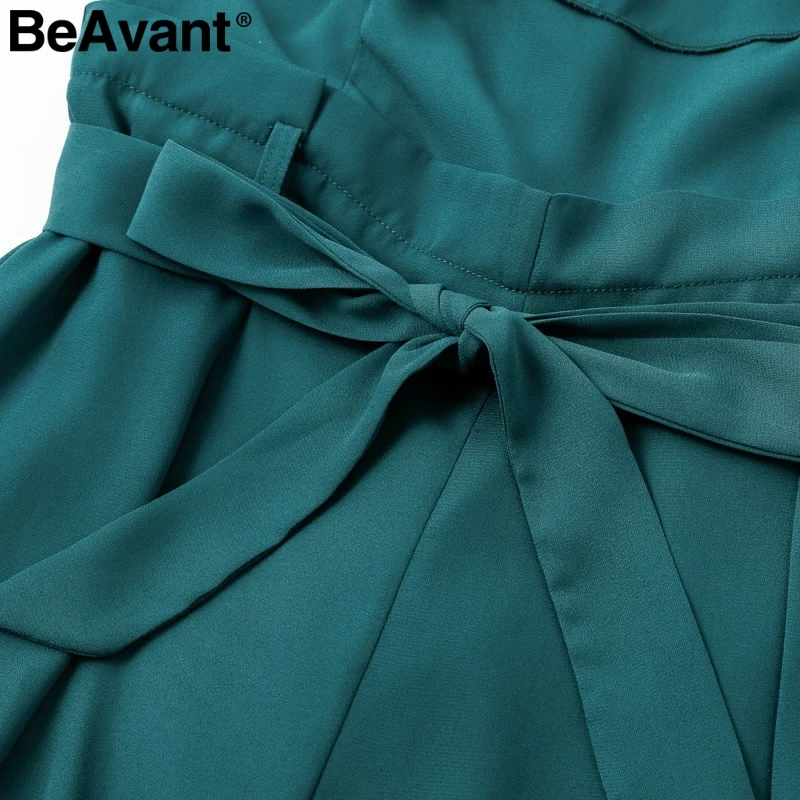 Женский Длинный комбинезон с открытыми плечами BeAvant элегантный шифоновый