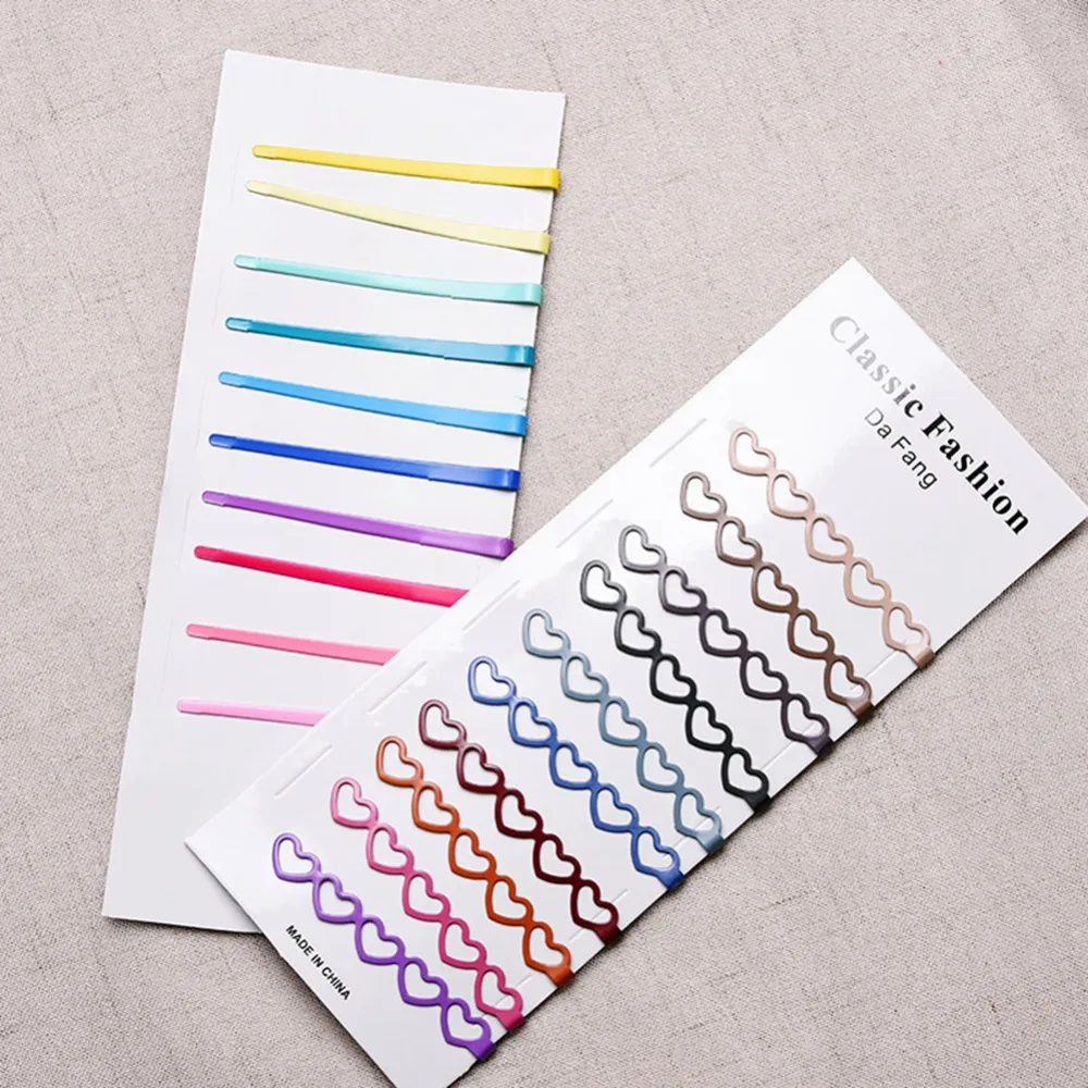 10 шт./компл. яркие цвета заколки для волос женщин резинки милые аксессуары с