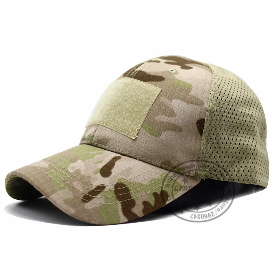 ACU Woodland Marpat низкая Корона Мультикам Кепка оператора камуфляжная сетка кепки страйкбол шапки Тактический Контрактор армии бейсболки шляпа кепки GI - Цвет: mesh sandy camo