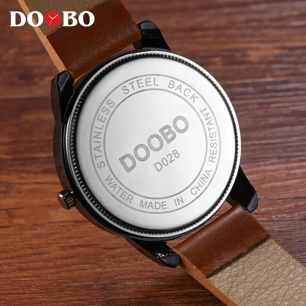 

Original DOOBO Brand Watch Men Watch Fashion Casual Military Sport Men's Quartz Wristwatch Waterproof Leather Mens Clock Watches
