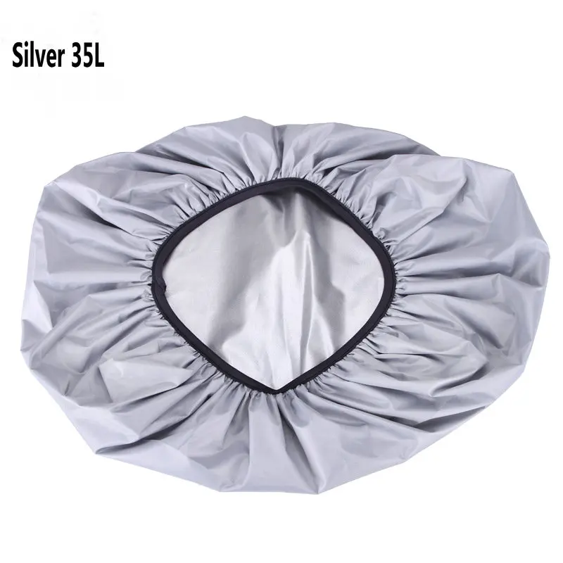 Silver 35L 1 шт. ультралегкий рюкзак водонепроницаемый чехол 35-45L универсальные сумки для альпинизма для улицы дождевик внутри серебряное поливочное покрытие - Цвет: Silver 35L