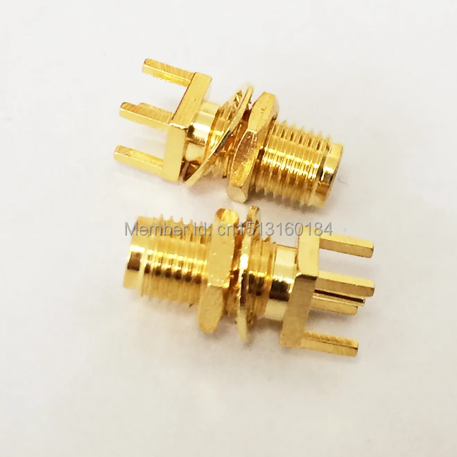 1 шт. SMA гнездо Гайка RF коаксиальный модем Конвертер Разъем PCB Крепление прямой