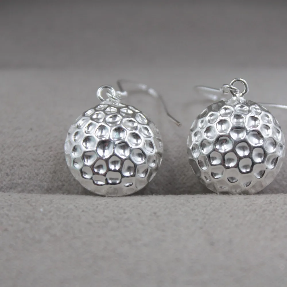 Elegant Sterling S925 Silver Earrings Carved Round For Women Ladies Girl 30*15mm Dangle Hook 2018 Hot | Украшения и аксессуары