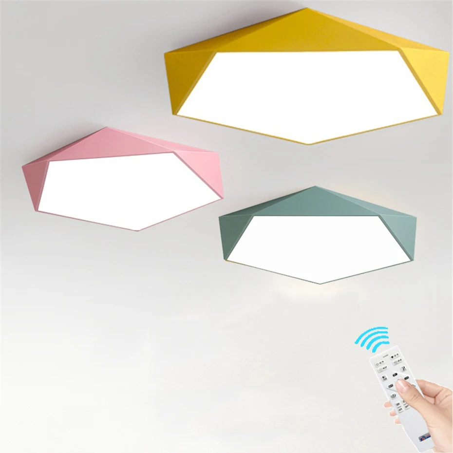 Dimmable светодиодный потолочный светильник дизайн креативный геометрический светильник для гостиной прохода Балконный лампе плафон ШАМБРЕ потолочное освещение