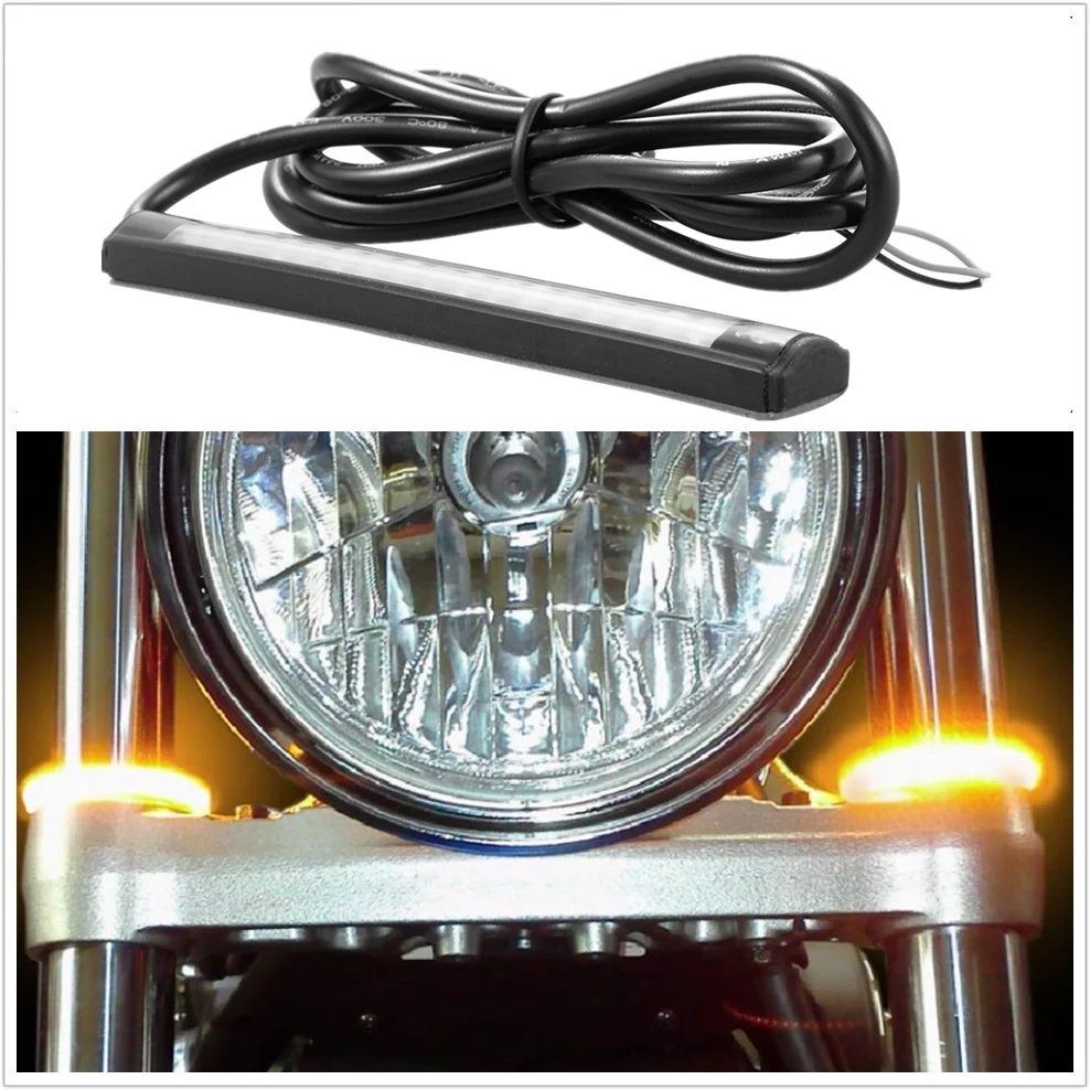 Гибкая светодиодная ленсветильник для мотоцикла стоп сигнал поворота 18