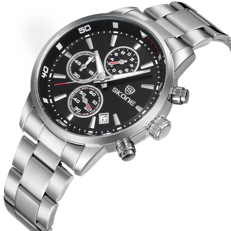 Skone пилот военно спортивный кварцевые часы мужчин случайные мужские лучший бренд