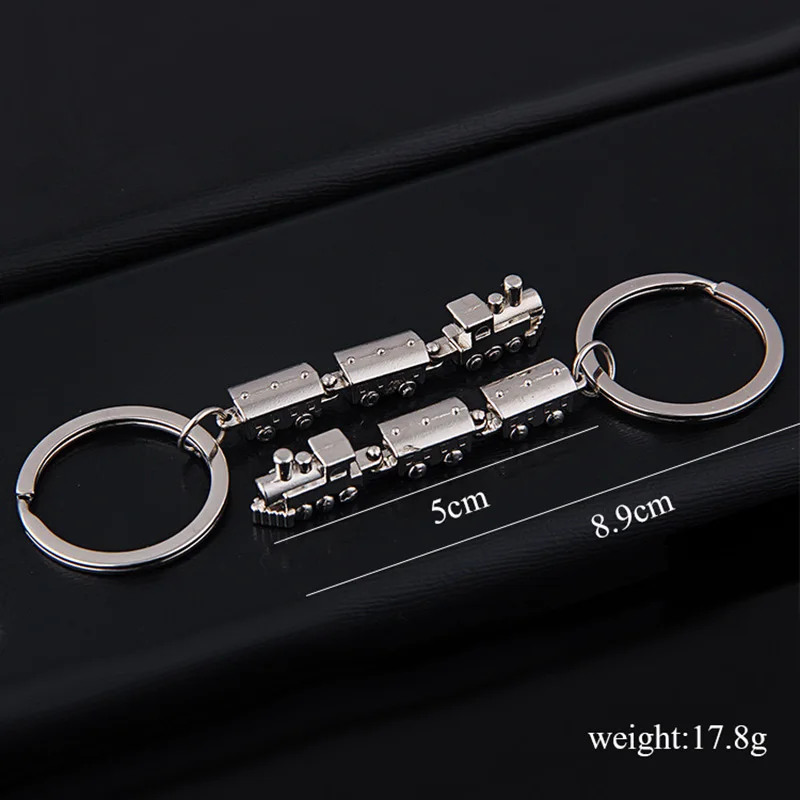 Хит 3D автомобильный брелок для мужчин и женщин металлический поезд брелки