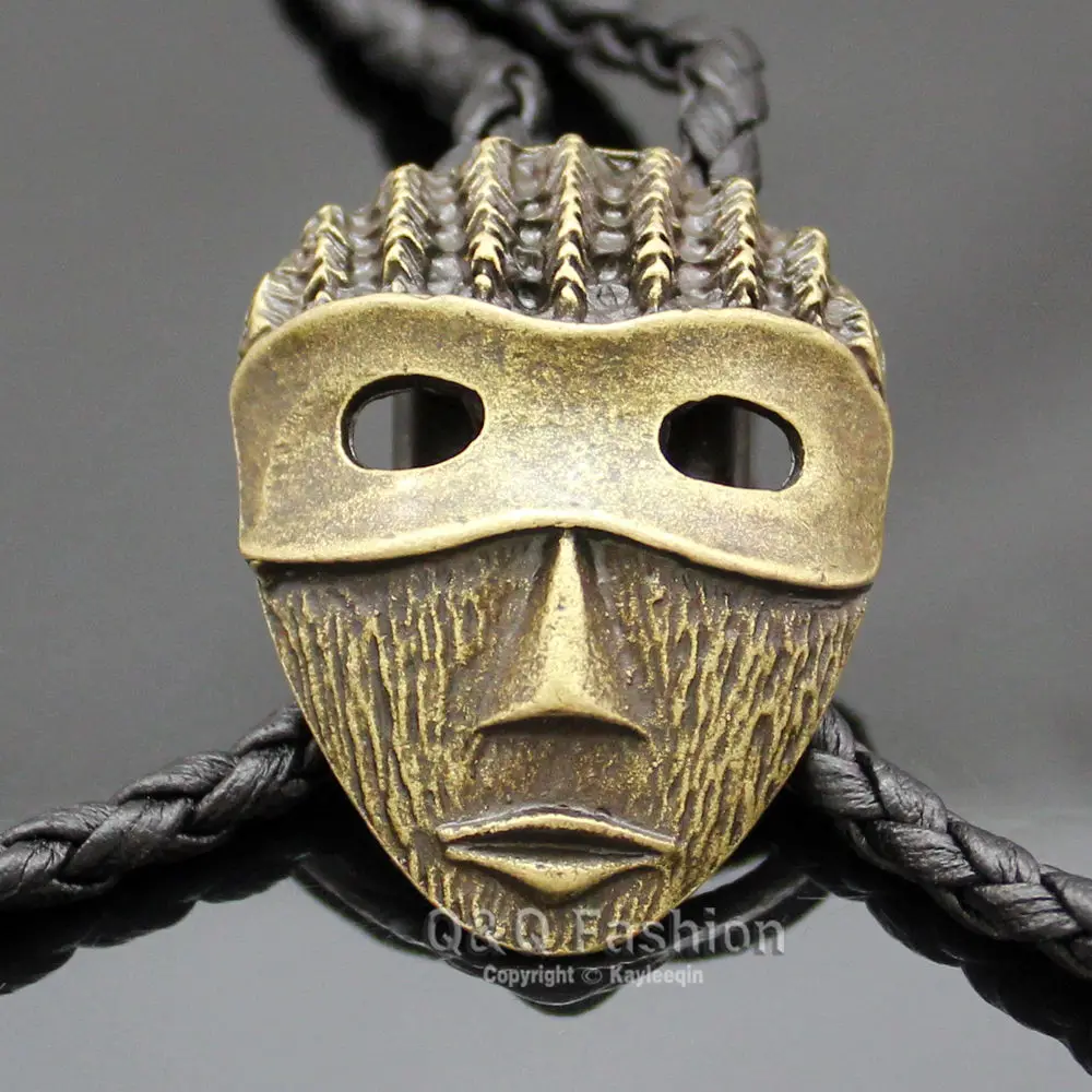 2020 ацтекская Античная Мехико маска для лица дреды воин Галстук боло бола