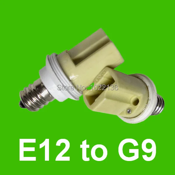 

30pcs E12 to G9 LED lamp base socket adapter E12-G9 led lamp holder converter socket bulb base Converter extender