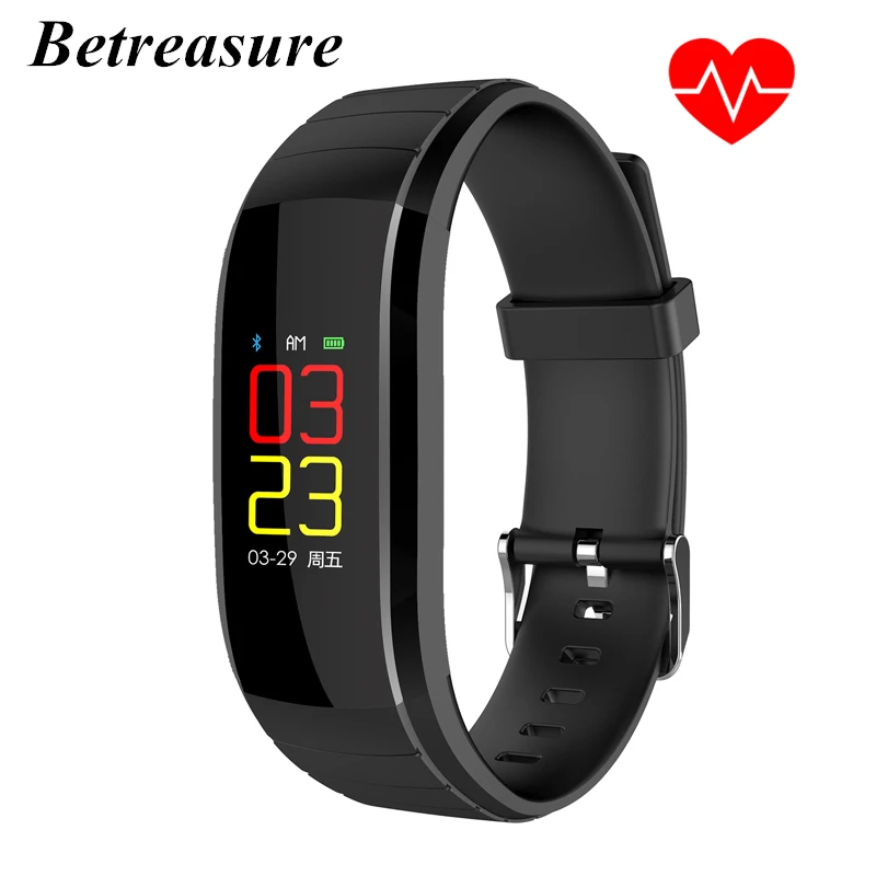 Betreasure UPX Smart Wristband Blood Pressure/Heart Rate Monitor Fitness Bracelet Bluetooth Color Screen Movement Band | Электроника