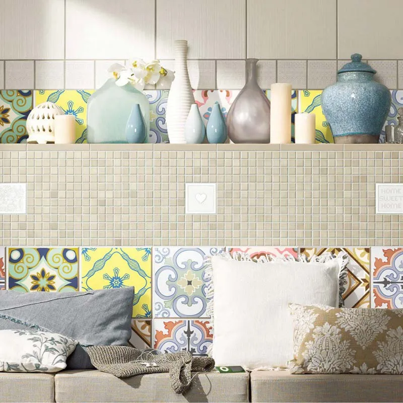 3D наклейки на имитацию плитки европейские декоративные плитку Новые Креативные