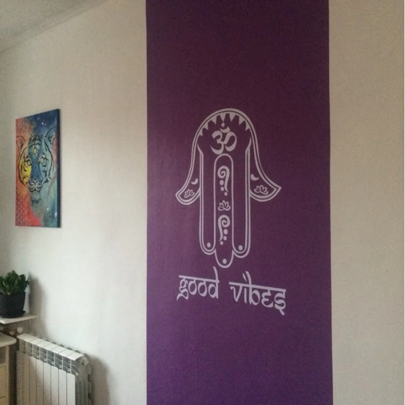 Хамса Наклейки на стены Фатима рука хорошие вибрации наклейка &quotЙога&quot Декор