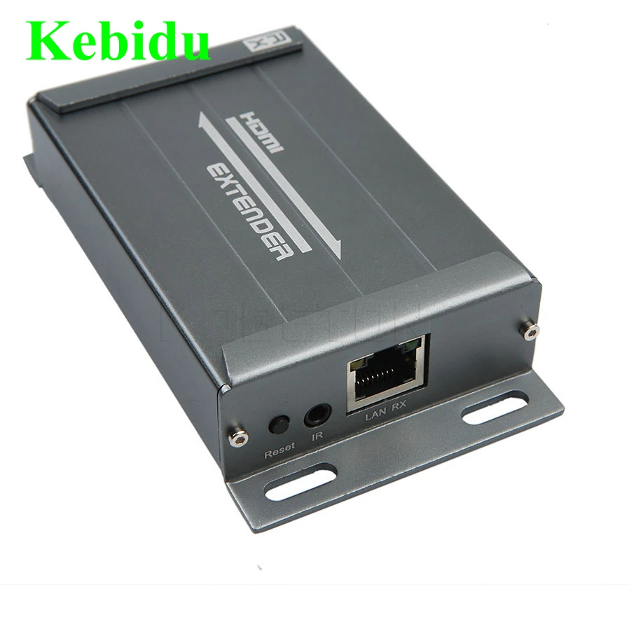 Kebidu TX/RX HDMI совместимый удлинитель 150 м по IP локальной сети с ИК кабелем CAT6 RJ45 Ethernet HD