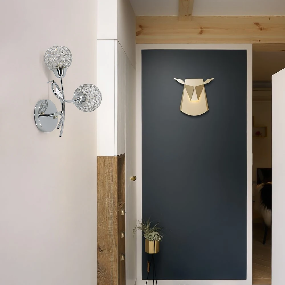 Декоративный современный настенный светильник в стиле арт деко светодиодная