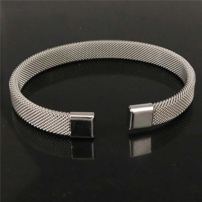 【Премиу】женский металлический браслет из нержавеющей стали с сеткой Женский