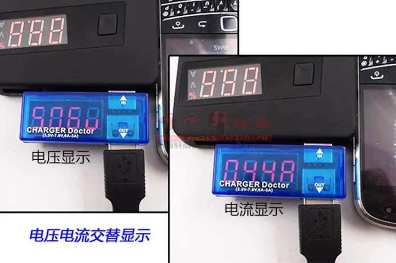 Цифровой дисплей Лидер продаж миниатюрный USB измеритель напряжения и тока