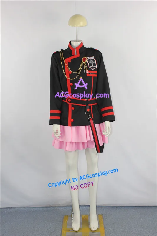 D. Серый-man Lenalee ли розовая юбка костюм для косплея | Тематическая одежда и униформа