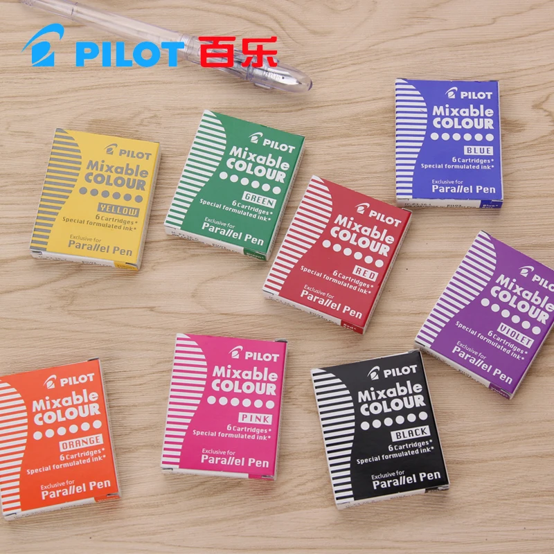 

Pilot art pen parallel pen 12 color ink sac ink cartridges ICP3 IRFP 6S black blue red brwon yellow green 6/12 pieces