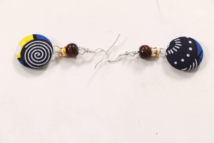 Женские серьги из хлопчатобумажной ткани в африканском стиле и ожерелье подарок