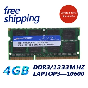 Ноутбук KEMBONA, SODIMM DDR3, 4G, 1333 МГц, 4 Гб, 204Pin, PC3, 10600, 4 Гб, новая запечатанная память, ОЗУ