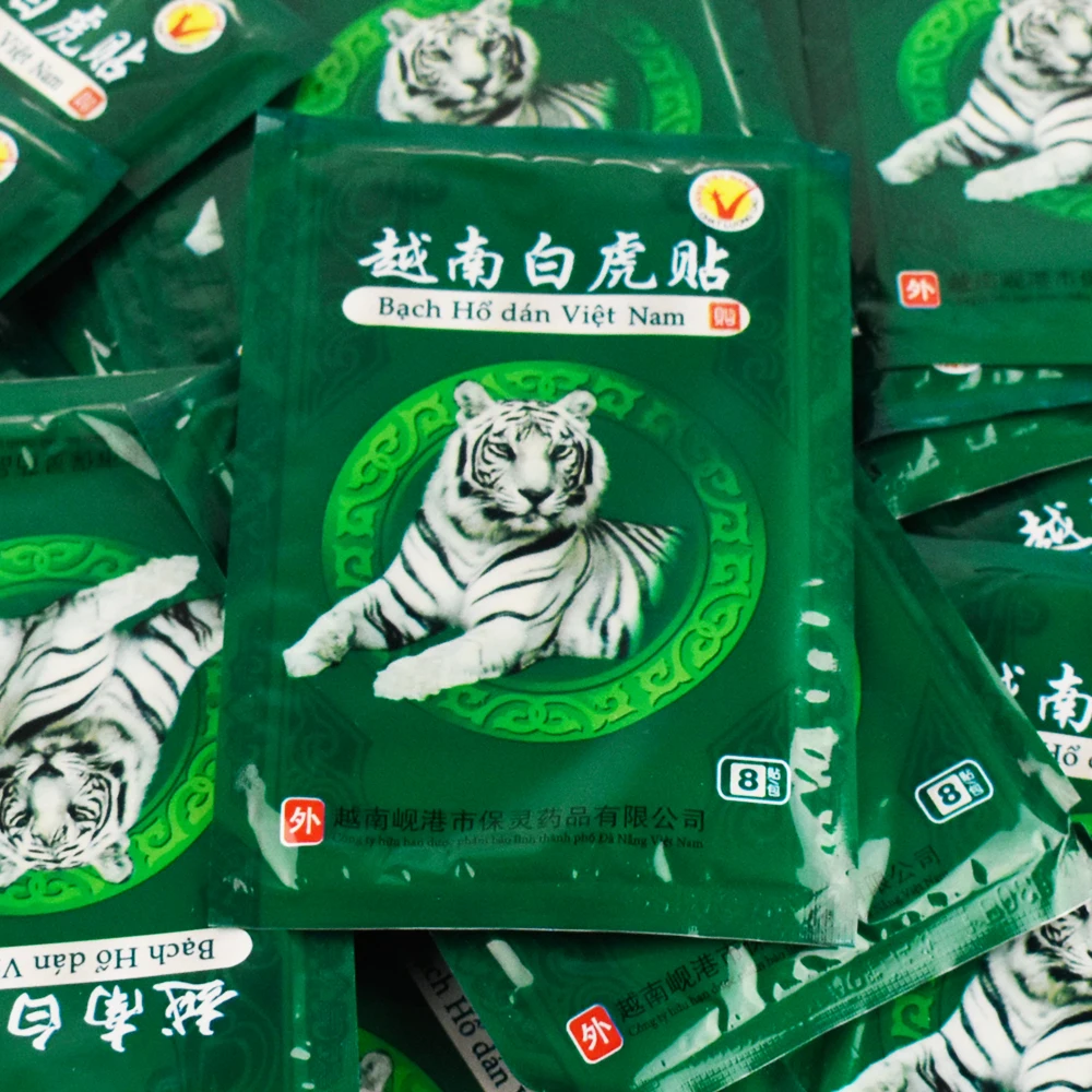 Вьетнамский Белый Тигр красный пластырь Tiger Balm Patchs Расслабление спины тела Травяные боли стикер