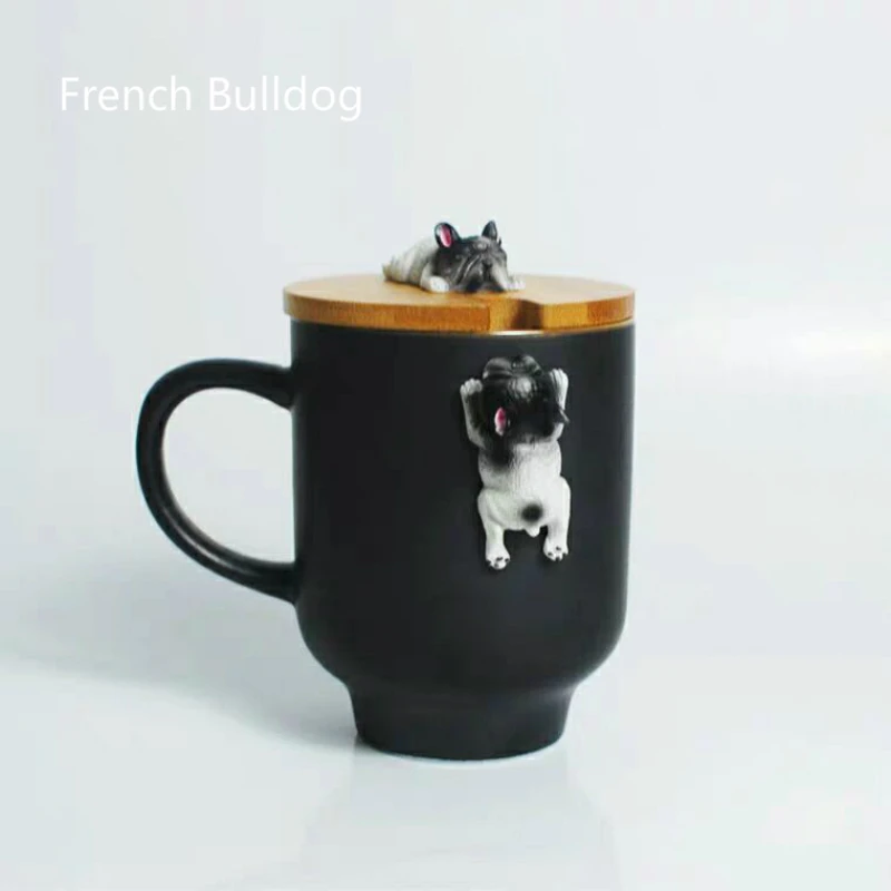 Мультфильм 3D корги Французский бульдог кружки Милая кофейная кружка с изображениями животных чайная вода чашки молоко Лимон Посуда для напитков пара чашки подарок для друзей
