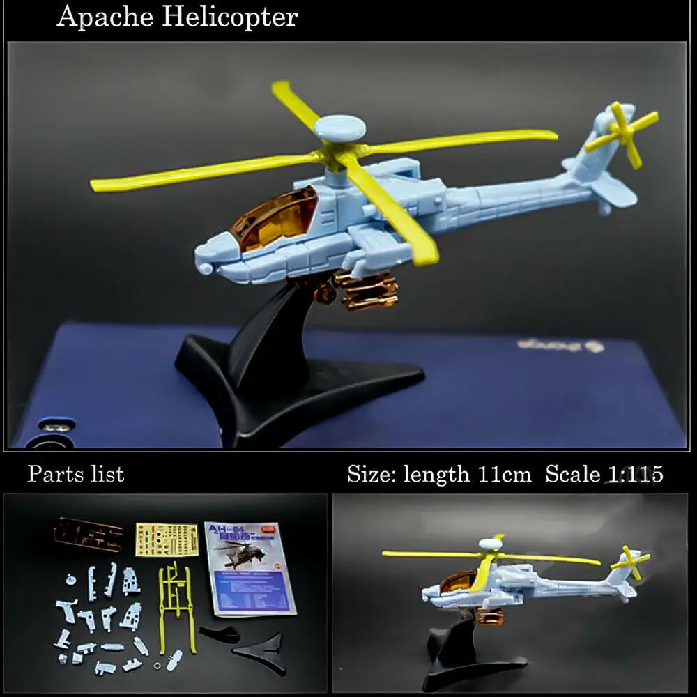Фото 4d-вертолет, самолёт в сборе, модель, модель V-22 Y-20 J-20 RQ-4A, глобальная головоломка Hawk, фигурка-конструктор, экшн 1:165 №3
