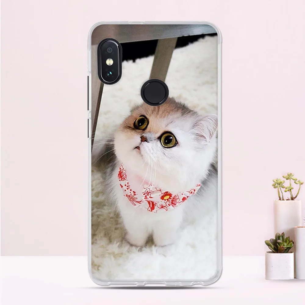 Чехол для Xiaomi Redmi Note 5 силиконовый чехол 99 &quotс милым принтом кота чехлы телефонов