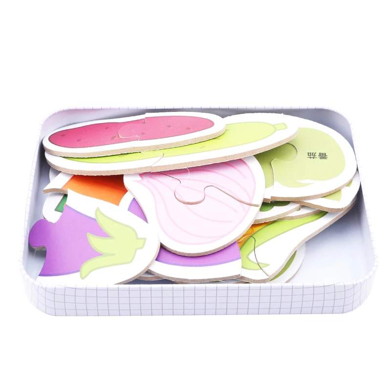 

New Arrival Baby Toys Infant Early Head Start Training Puzzle Cognitive Card Vehicl/Fruit/Animal/Life Set Pair Puzzle Baby Gift