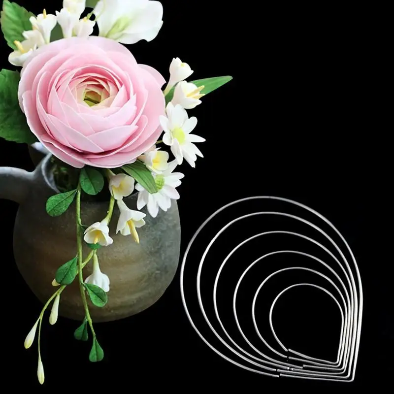 6 шт./компл. Роза Форма для вырубки лепесток украшения торта помадка Sugarcraft резаки