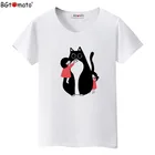 Футболка BGtomato с черным котом Тоторо, популярная мультяшная Милая футболка, горячая Распродажа, удобная летняя повседневная футболка для женщин