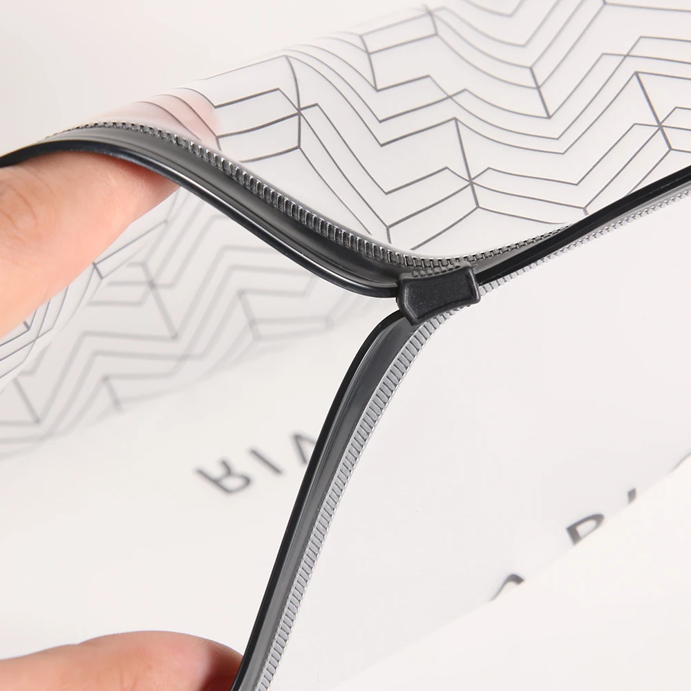 Прозрачный ПВХ косметичка дорожный кейс для косметики женская обувь на застежке