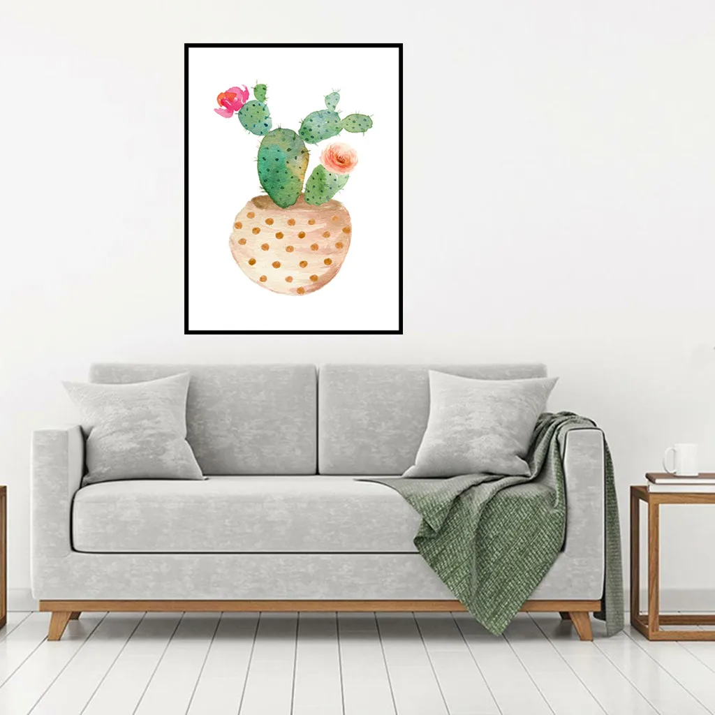 Набор для рисования по номерам на холсте кактус|Рисование и каллиграфия| |