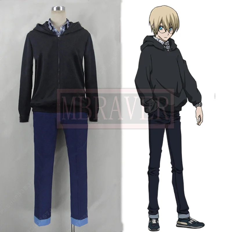 Кровавая блокада линия фронта Kekkai Sensen черный William Косплэй костюм|cosplay wig|costume