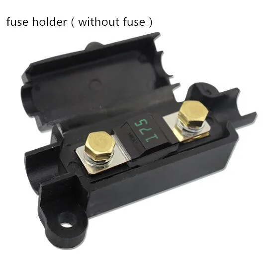 1pcs fuse holder Винт Тип плавкие вставки Автомобильные предохранители большой Размеры держатель предохранителя 30A 40A 50A 100A 125A 150A 175A 200A - Цвет: 1pcs fuse holder