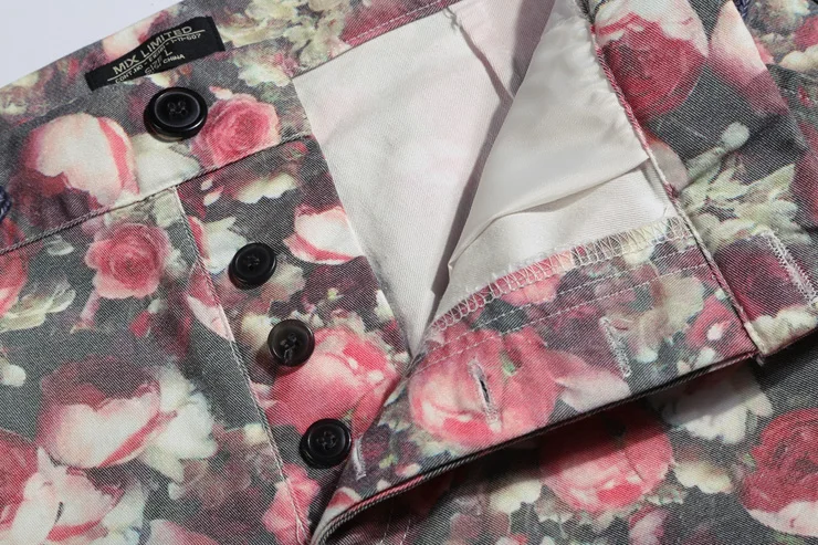 

Men's beach shorts personality printing 2016 summer thin section breathable comfort casual Classic men flower shorts large size