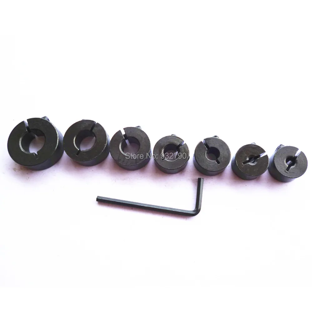7 Шт. Деревообрабатывающая Сверло Вал Глубина Разрезное Кольцо Остановить