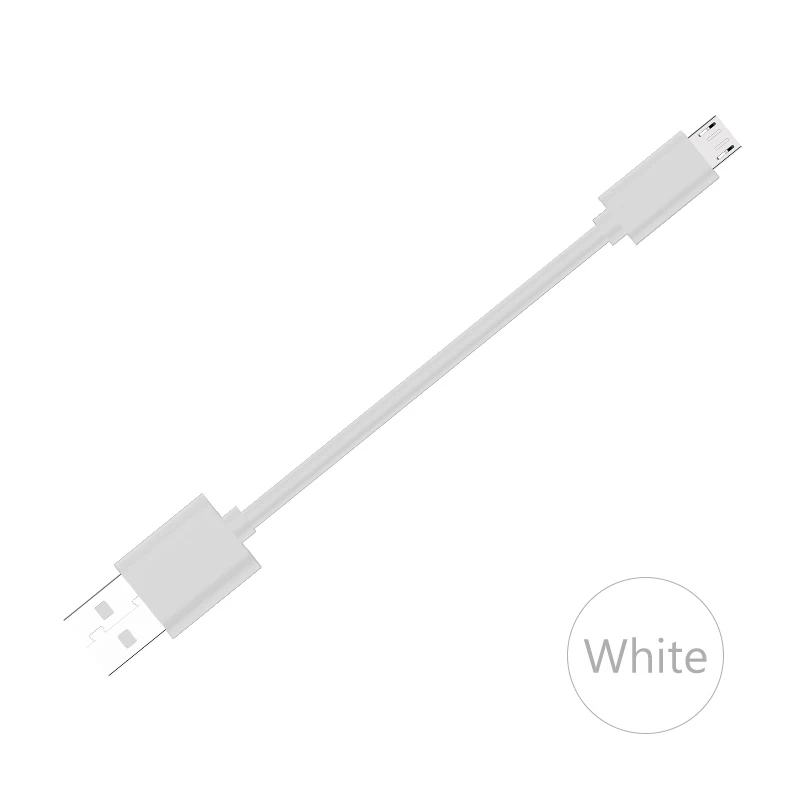 WMZ Micro USB кабель 12 см разноцветный микро-usb кабель 2A быстрой зарядки данные кабели для Samsung GALAXY S7 край huawei Honor 6 LG V10 - Цвет: White