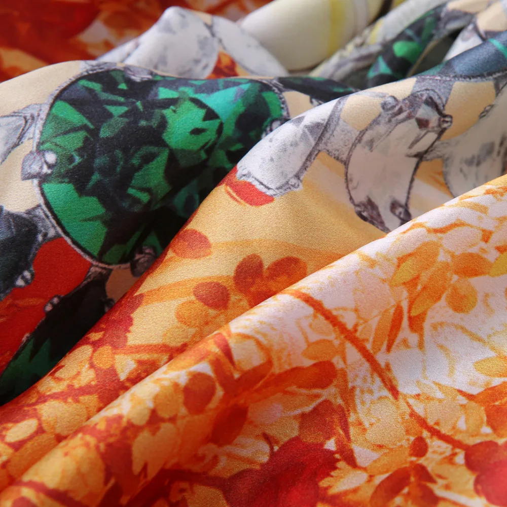 Роскошный брендовый женский 100% шелковый шарф квадратные шарфы Infinity 135*135 см