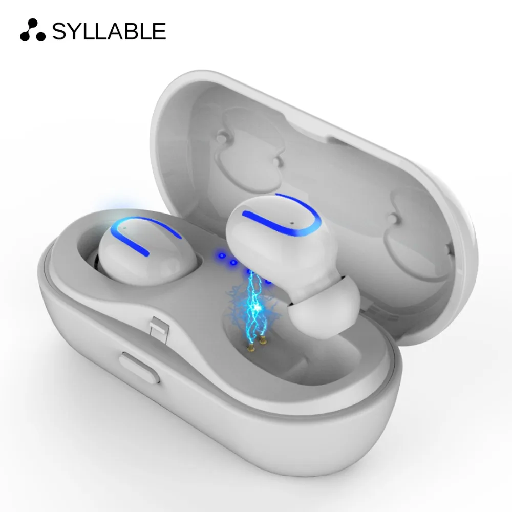 Слог HBQ-Q13S мини-наушники с микрофоном беспроводная Bluetooth V5.0 гарнитура с шумоподавлением 600 мАч чехол с зарядным устройством емкость аккумулятора
