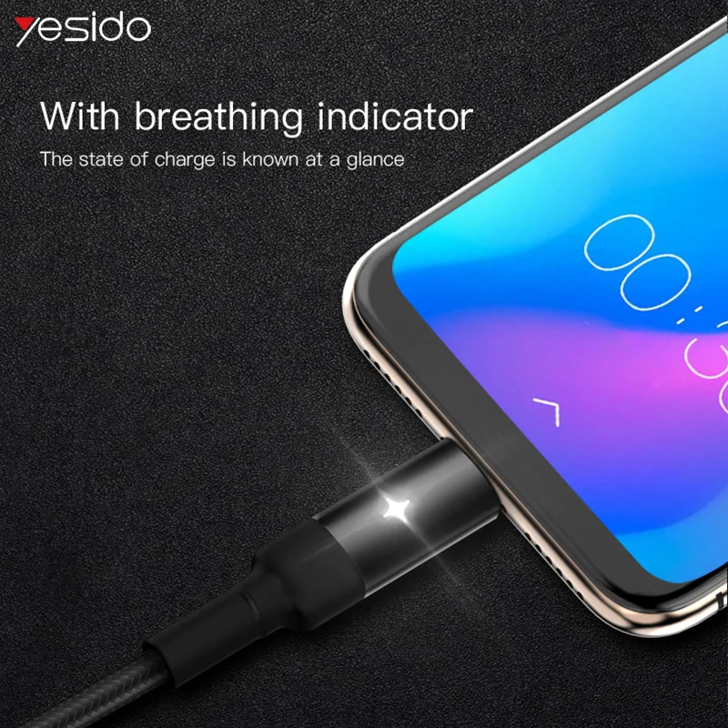 Yesido CA28 Smart power Off Micro USB кабель для samsung Xiaomi 2.4A кабель для быстрой зарядки автоматическое отключение USB шнур телефонный кабель для передачи данных