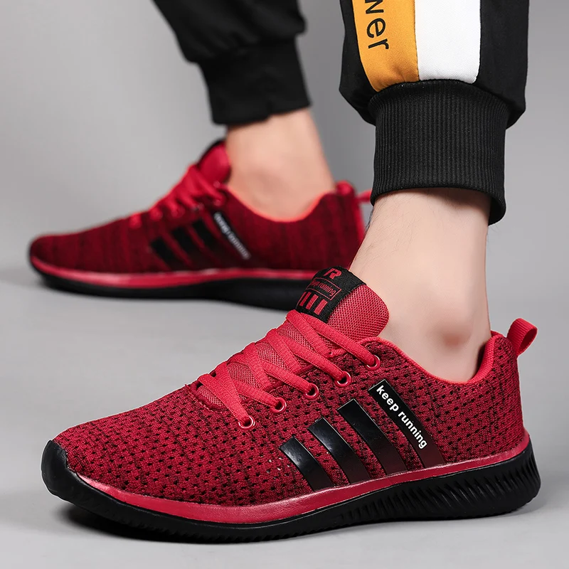 2019 Top Quality Casual Shoes Men Adult Fashion Breathable Mesh Walking Jogging Lace-up Couple Sneakers | Обувь