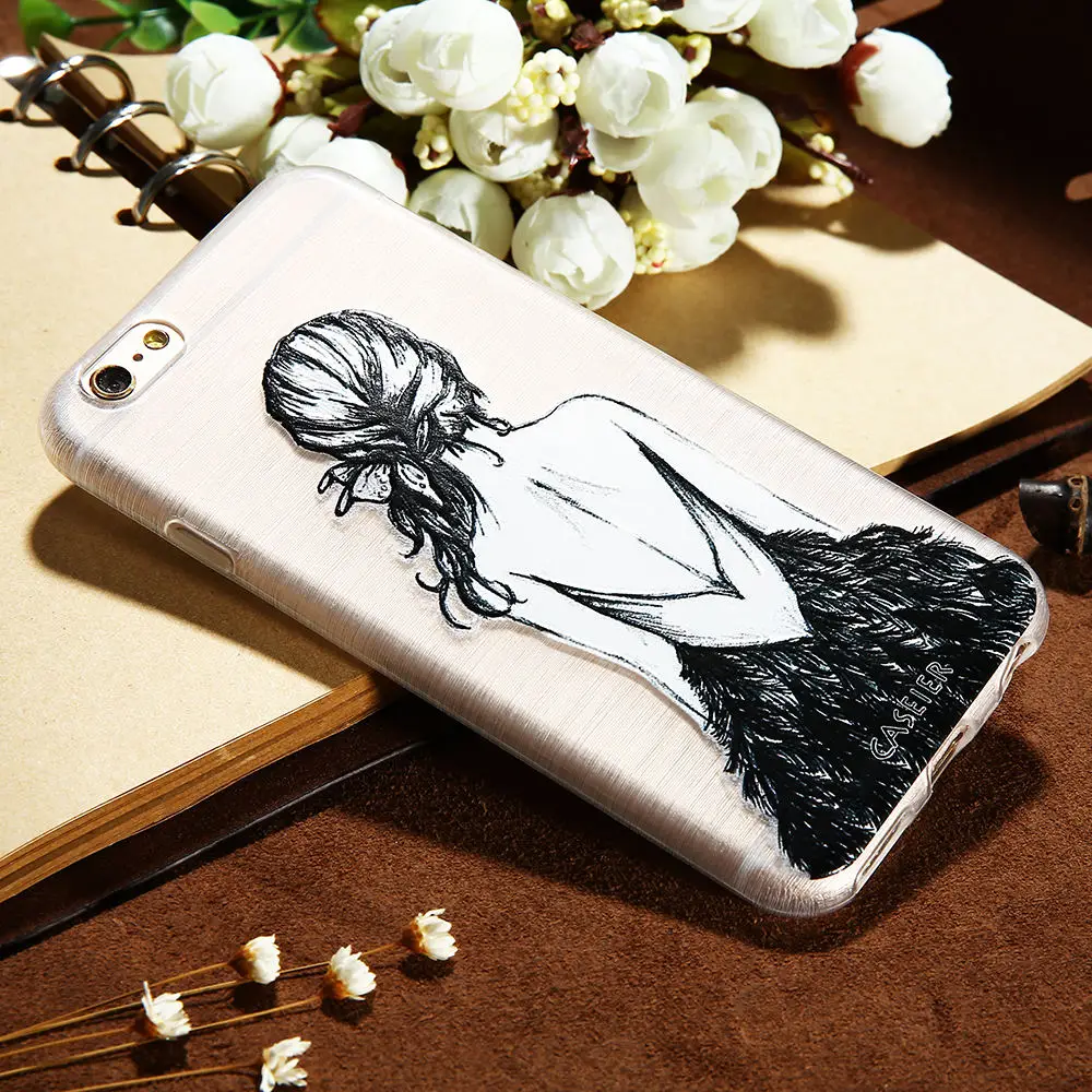 CASEIER Модный чехол для телефона iPhone Plus 11 Pro X XS XR Max Мягкий силиконовый 6 6s 7 8 SE 2020 Funda