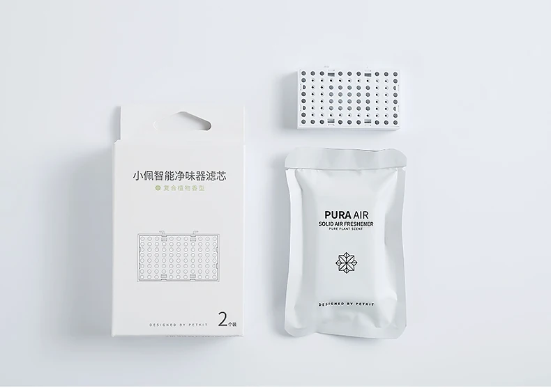 2 pcs filter XIAOMI mijia PETKIT Pura air умный дезодорант для домашних животных для удаления запаха в помещении собачий запах мочи кошачий наполнитель с умным сенсором - Цвет: 2 pcs filter