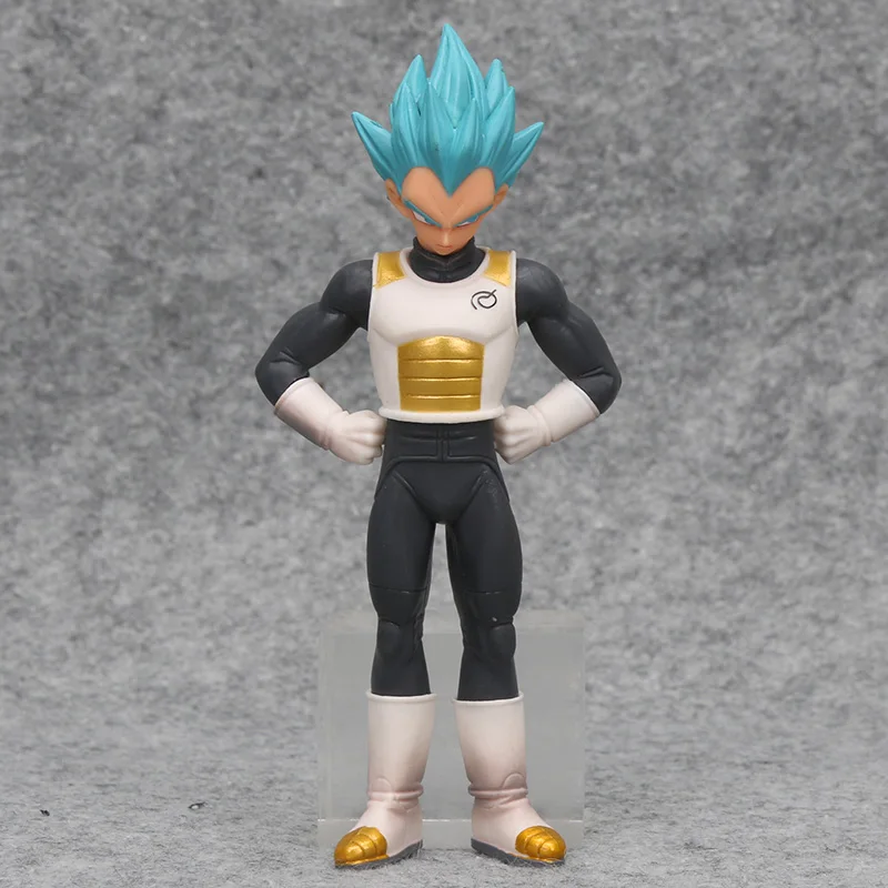 blue vegeta bag MSP Dragon Ball Z Goku фигурка игрушка Супер Саян Бог красный синий волос Сон Гоку аниме «драгонболл» Коллекционная модель игрушки куклы figuas - Цвет: blue vegeta bag